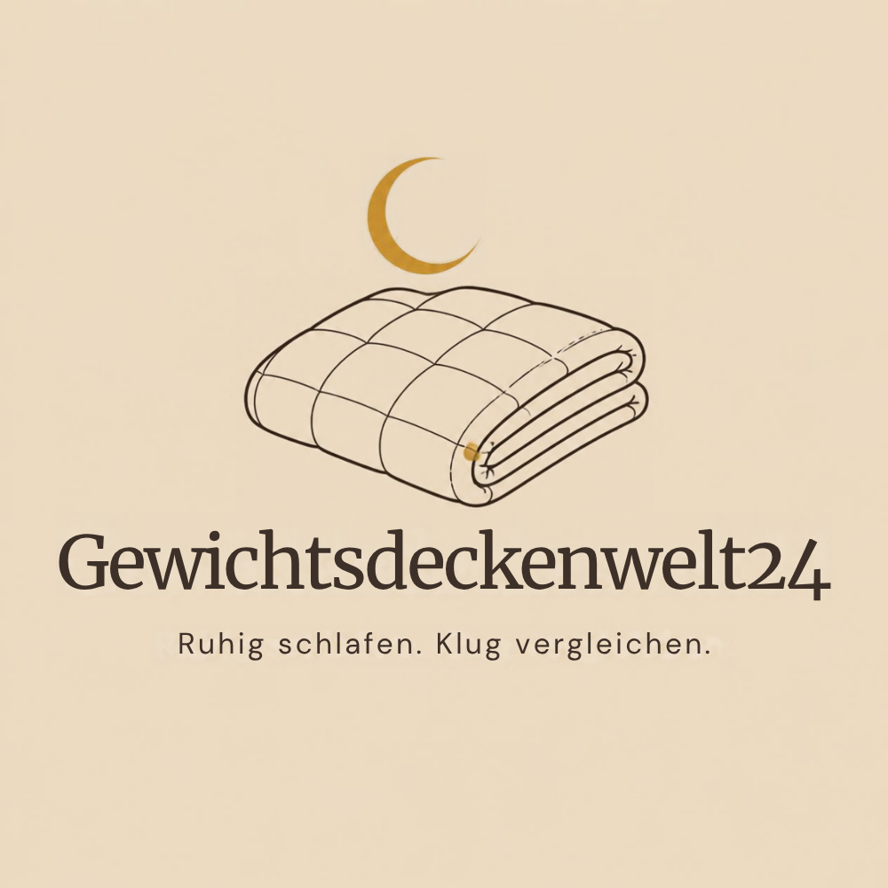 Logo Gewichtsdeckenwelt24 – gefaltete Gewichtsdecke mit Mond